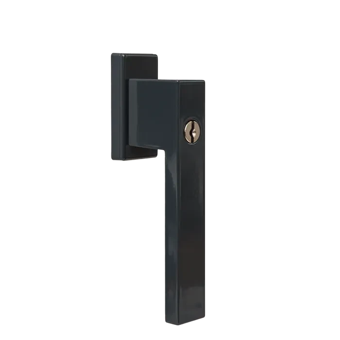 Window handle with a key - Dublin (RAL7016)