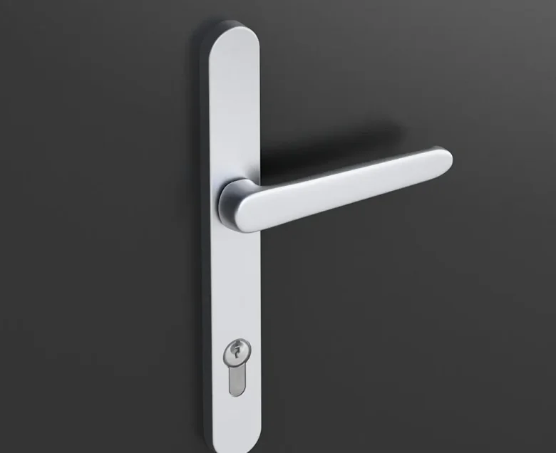 Door handle for roller shutter (silver)